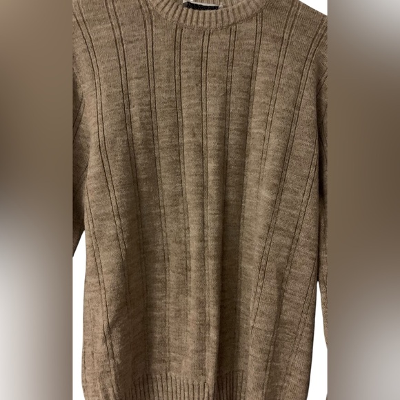 Robinsons California Mens Medium Brown 100% Orlon Acrylic Crewneck Sweater - Picture 2 of 3